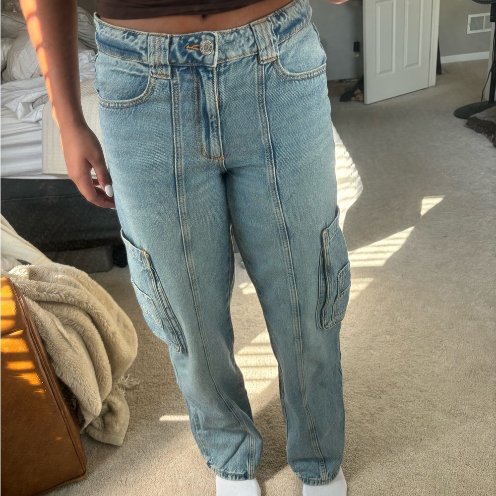 GARAGE Blue Cargo Jeans